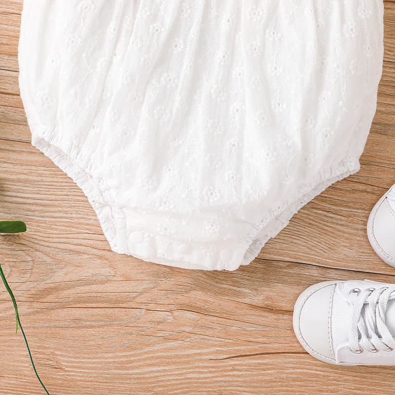Body bé gái đồ sơ sinh từ 0 đến 24 tháng Cotton Màu Trắng Dành bodysuit liền thân mùa hè tay tay ngắn áo cho bé trẻ em