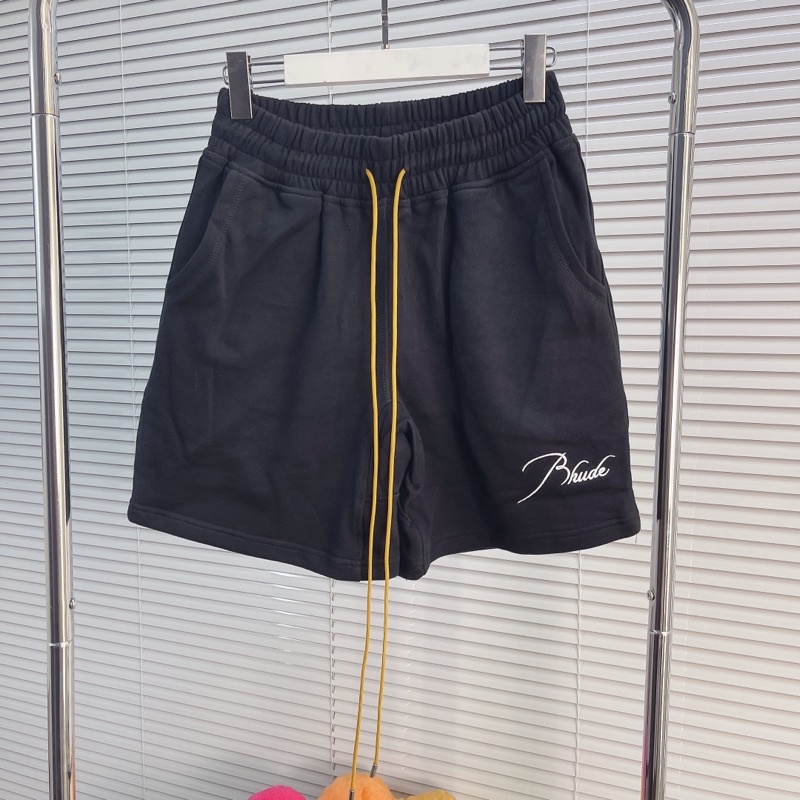 ⚡️[Best Quality] - Quần Short RHUDE SMALL LOGO COTTON JERSEY SHORTS BLACK, Quần đùi Rhude