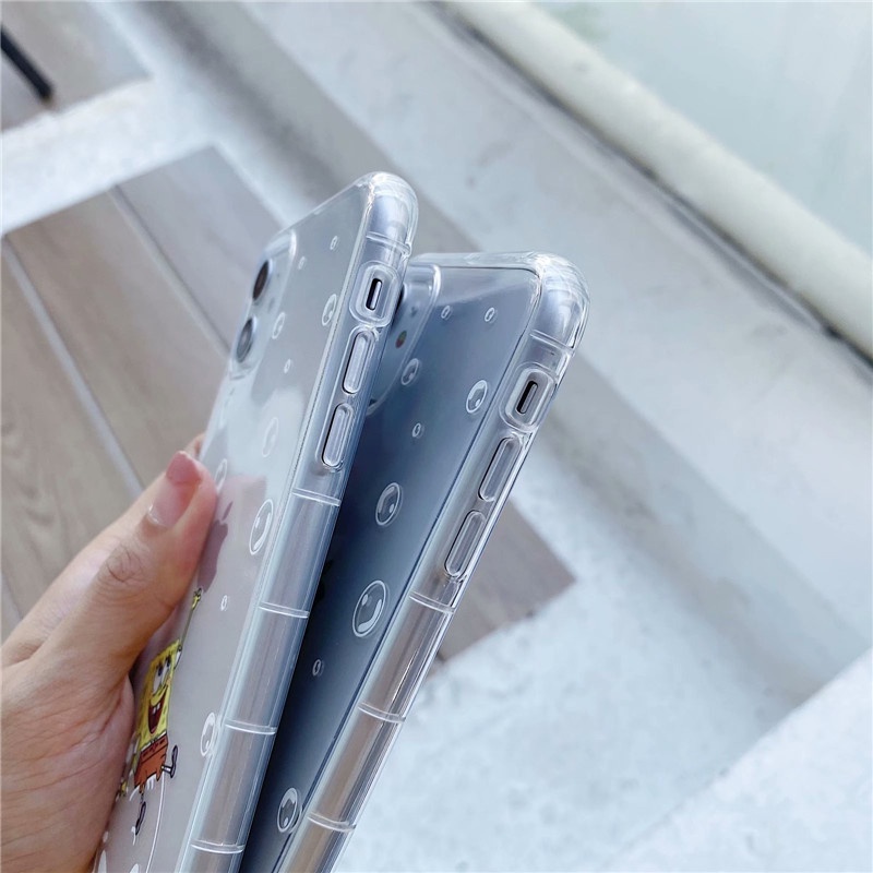 Ốp điện thoại mềm hình SpongeBob dễ thương cho IPHONE 12/13 PRO MAX 6S 7PLUS 8PLUS 11PROMAX X XR XSMAX