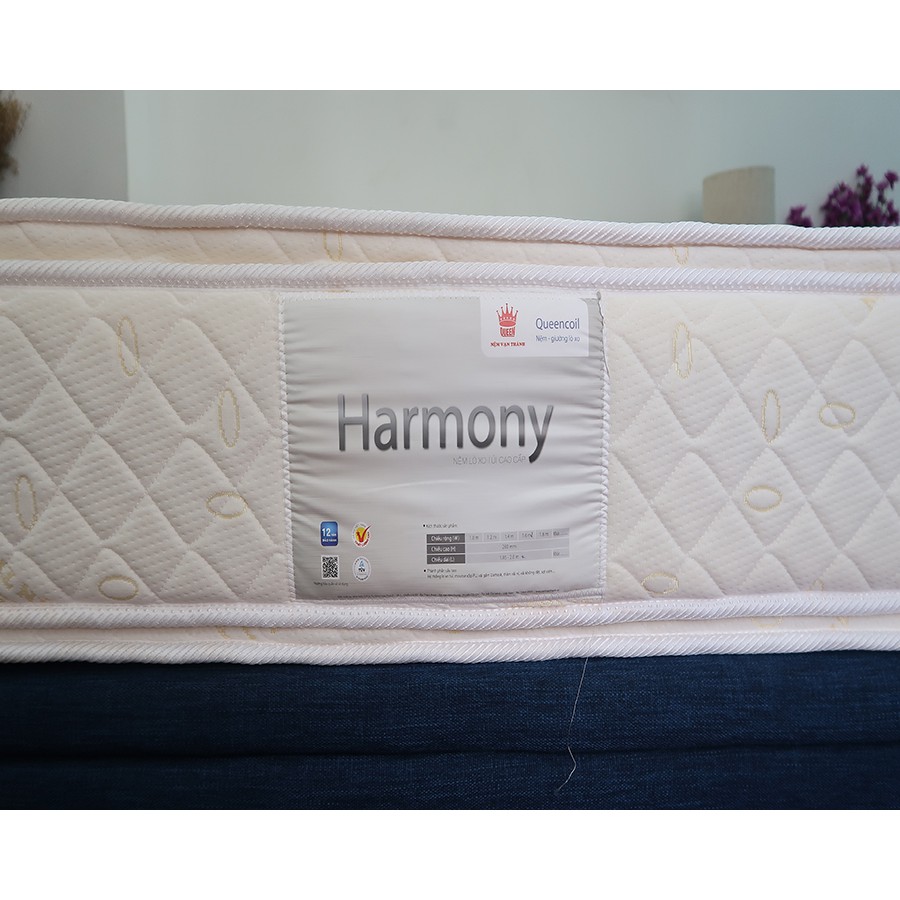 Nệm Lò Xo Túi Harmony Vạn Thành, Hạn Chế Truyền Động, Êm ái, Nâng đỡ tốt, Bh: 12 năm