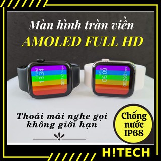 Đồng hồ thông minh smart watch cao cấp tràn viền watch 6 - W26 - dong ho thong minh giao diện tổ ong