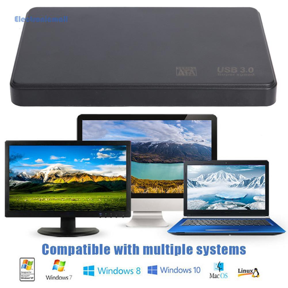 ElectronicMall01 2.5 inch USB3.0 to SATA3 High Speed Support 8TB External Hard Drive Enclosure