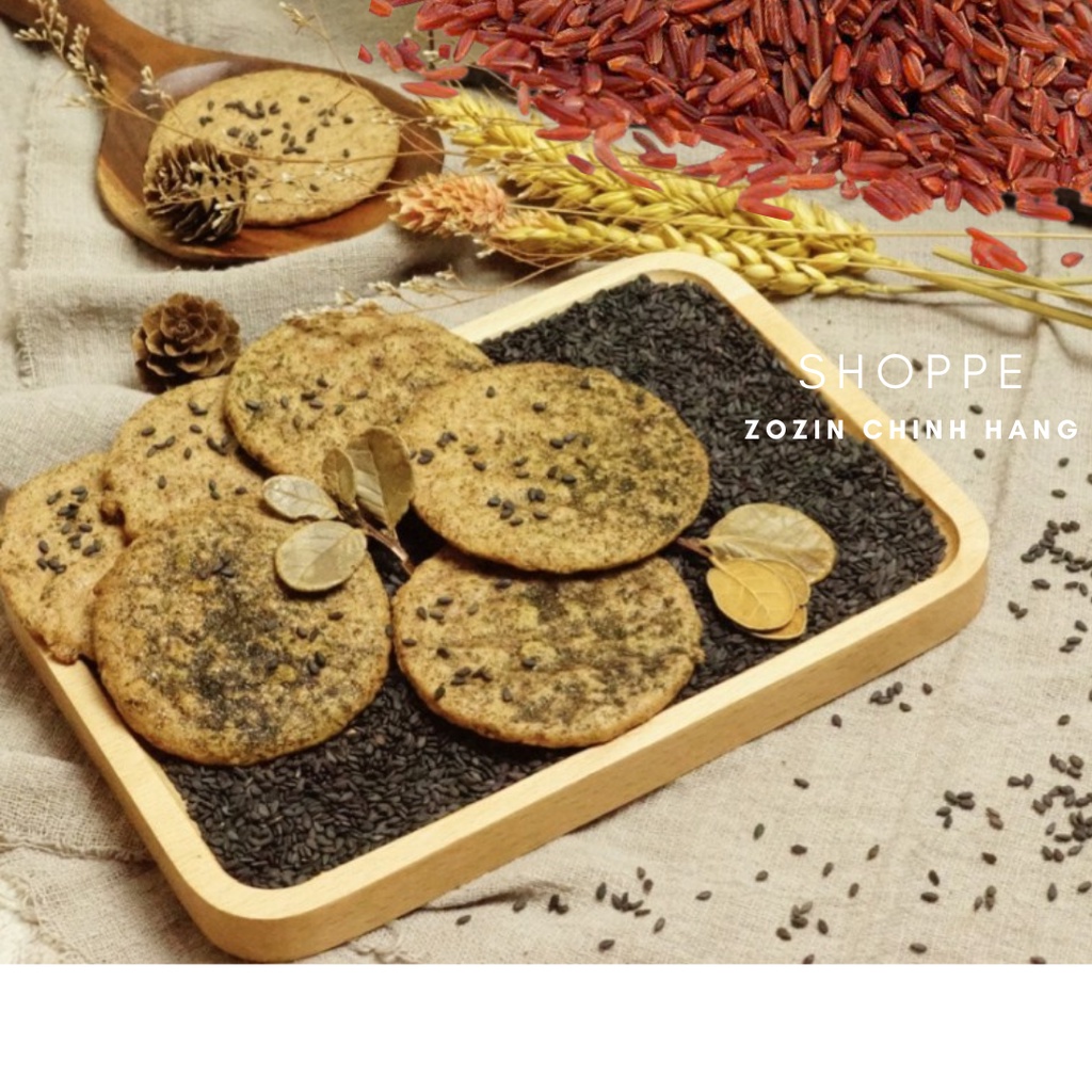Bánh gạo lứt OHSAWA ZOZIN Mè Đen 125g - Ăn vặt giảm cân không lo béo 100% từ gạo lứt | BigBuy360 - bigbuy360.vn