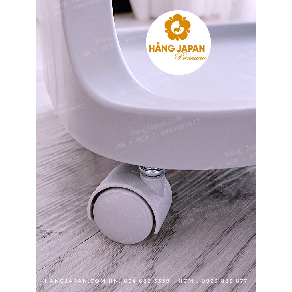 Kệ nhựa đa năng Kapi 2 tầng nhỏ kèm 1 tầng lớn đựng đồ cho bé Kích thước: 104x44x26
