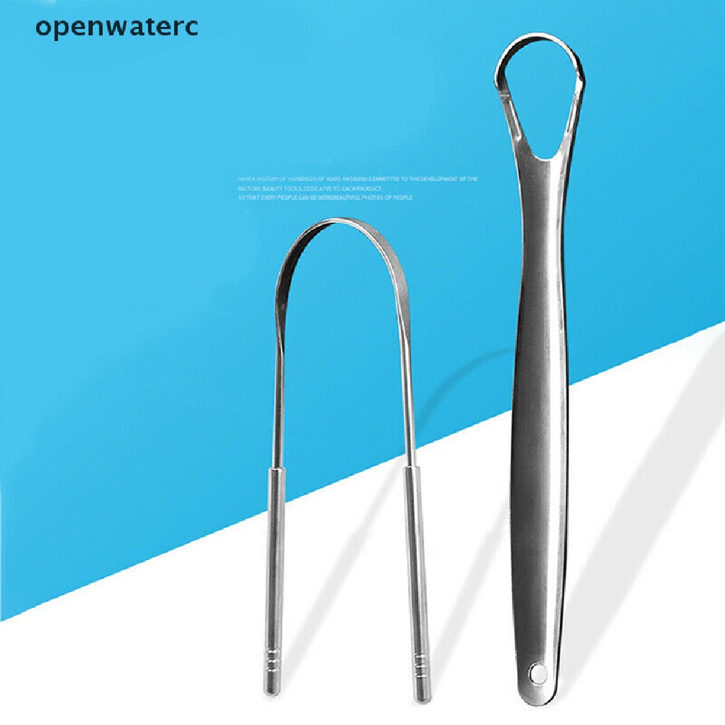 Bộ 2 Dụng Cụ Cạo Lưỡi Bằng Thép Không Gỉ Vệ Sinh Răng Miệng