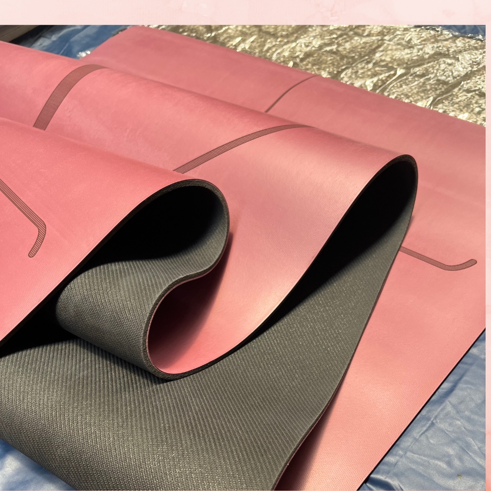 Thảm Cao Su Yoga Huy Bạt Chất Liệu Cao Su Thiên Nhiên Phủ Da Thấm Hút Mồ Hôi Chống Trượt Tặng Túi Chống Nước Và Chai Xịt