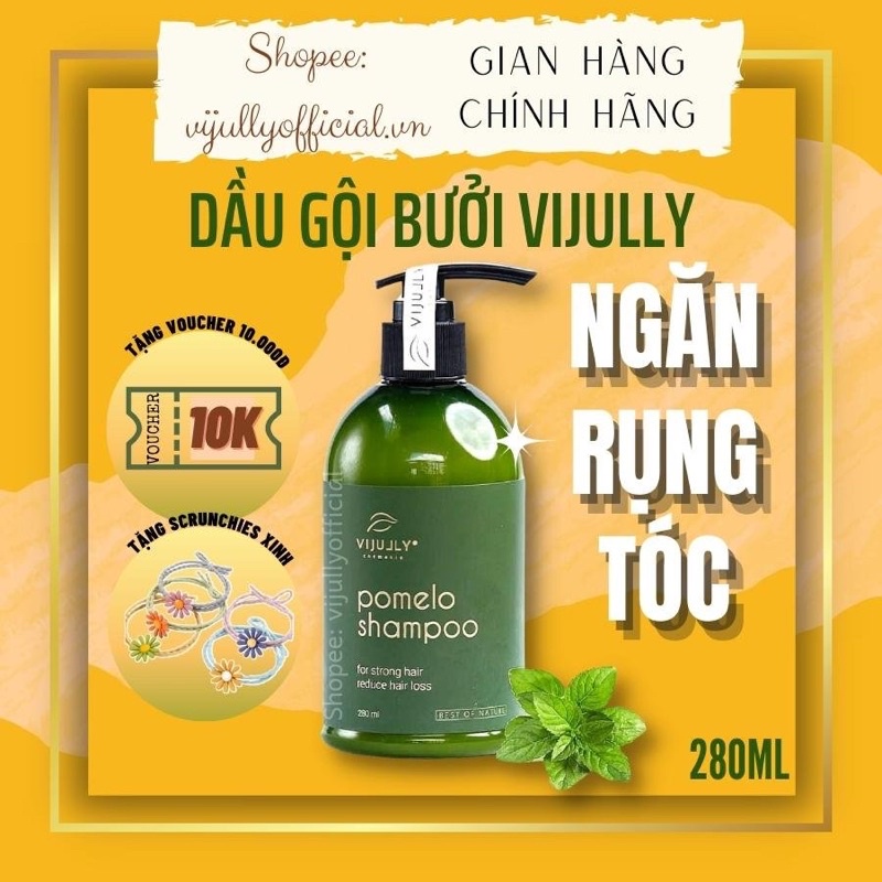 [CHÍNH HÃNG 100%] DẦU GỘI BƯỞI VIJULLY NGĂN RỤNG TÓC - HẾT GÀU NGỨA - NHỜN RÍT, TẶNG KÈM QUÀ XINH