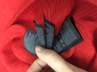 Pass áo len cổ tim HM authentic