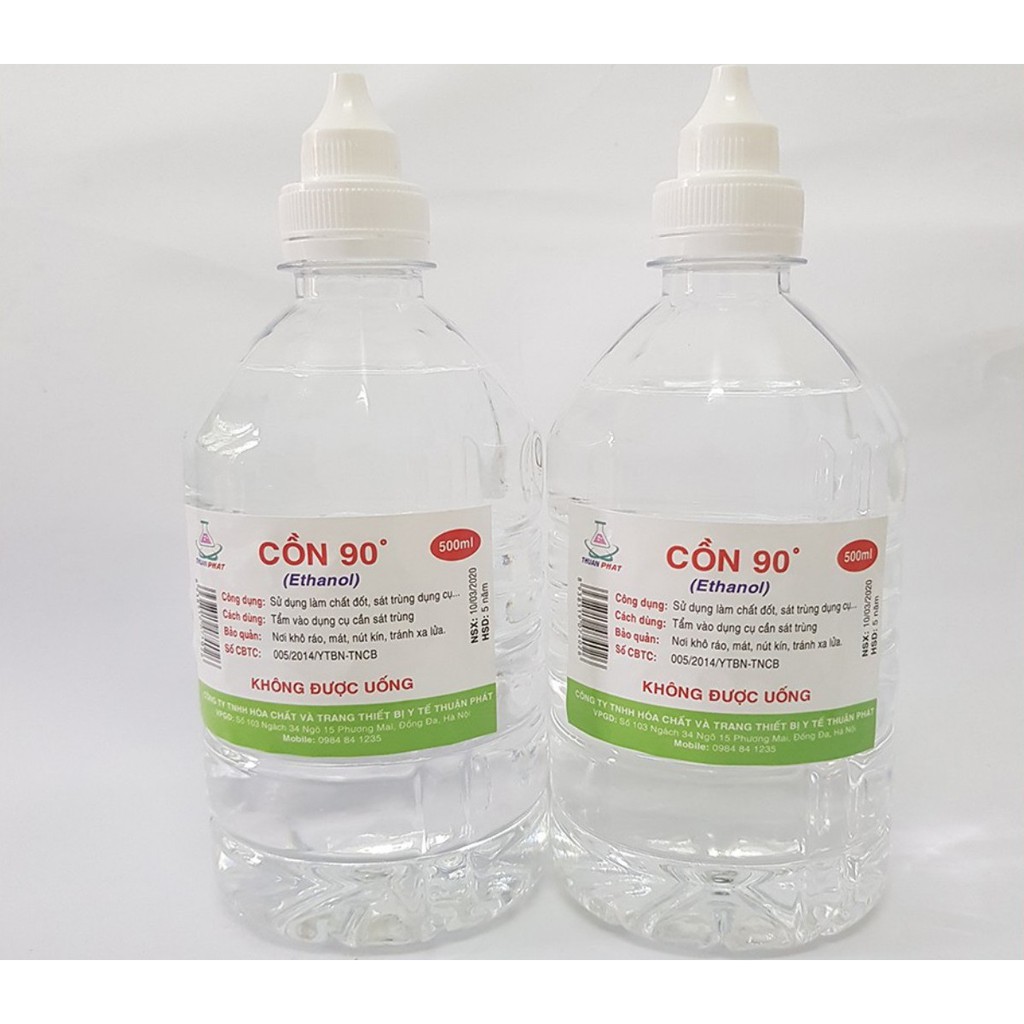 Cồn 70 độ, cồn 90 độ dùng lau vết thương