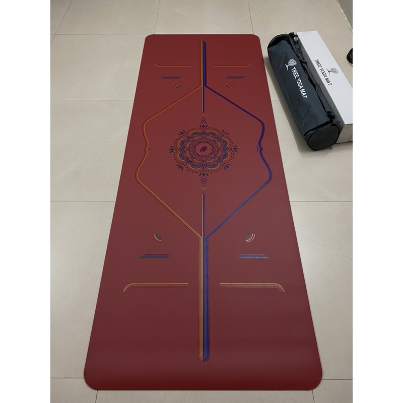 Thảm Cao Su Tree Yoga Định Tuyến Cầu Vồng HOT HIT { Mua Thảm Tặng Kèm Túi xịn sò} ảnh thật shop tự chụp