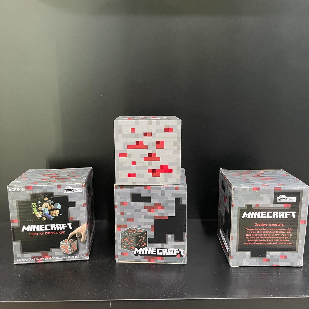 Khối đèn đá đỏ minecraft phát sáng theo ý thích đồ chơi dành cho các bé yêu thích Game Minecraft