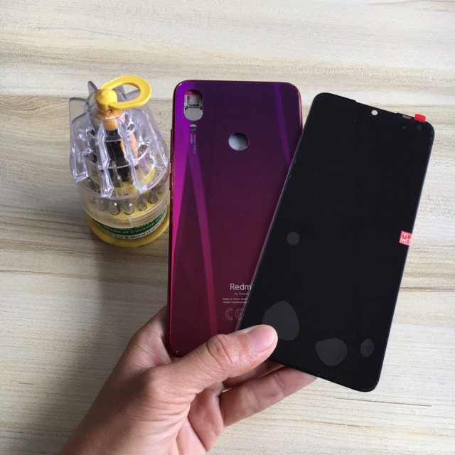 Combo Bộ Vỏ Sườn + Màn Hình Redmi Note 7 Zin Hàng Cao Cấp ( Tặng bộ vít đa năng)