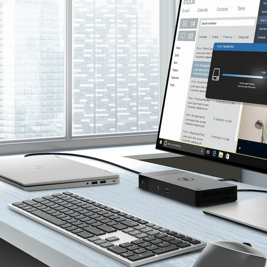 Đế kết nối Dock Dell WD22Tb4 , Thunderbolt 4 , Model 2022 , xuất màn hình 5K , Power Delivery