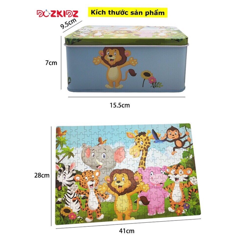 Đồ chơi ghép hình - Hộp 200 miếng ghép hình theo chủ đề cho bé từ 4 tuổi trở lên - DOZKIDZ