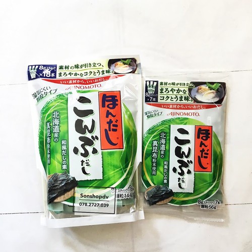 Hạt nêm rong biển Ajinomoto 112g và 56g nội địa Nhật Bản
