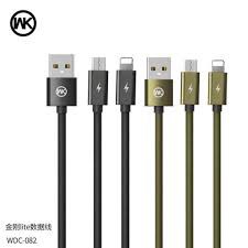 Cáp sạc King Kong Ip, Micro USB WK 082i sạc nhanh 2m 2.4a