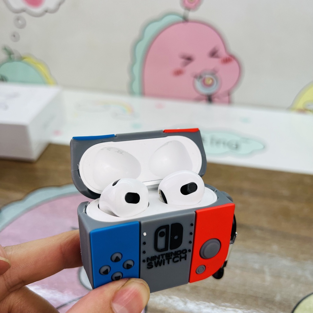 Case airpods 3 Vỏ Bọc  Hình Thú Đựng Hộp Sạc Tai Nghe Bằng Silicon Dẻo Đẹp mã MÁY CHƠI GAME A3