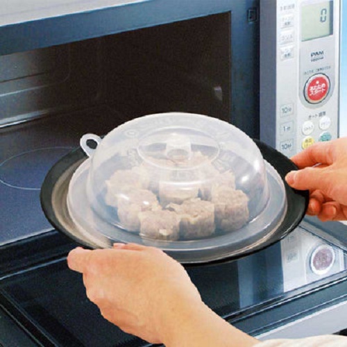 Daiso Nắp Đậy Đồ Ăn Dùng C Microwavable Lid Middle Size
