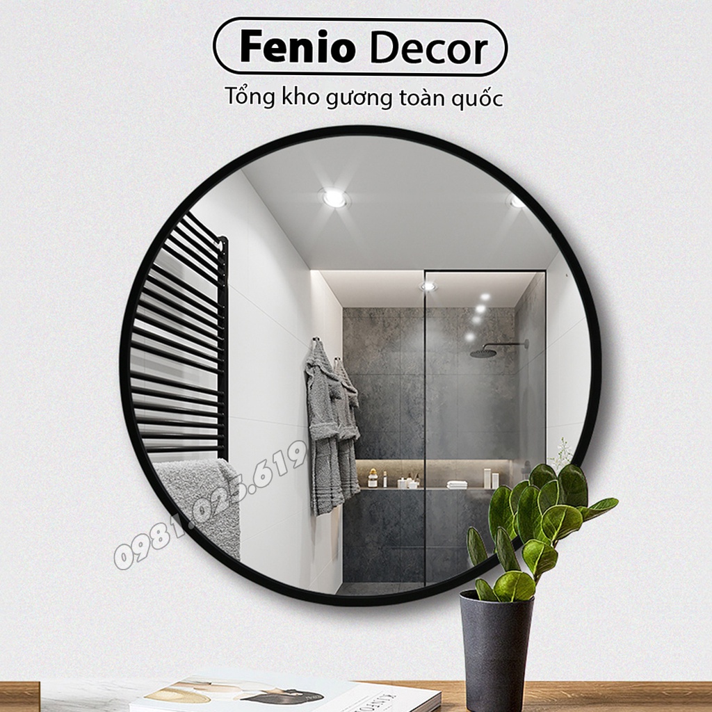 Gương tròn treo tường Gương trang trí decor phòng khách cao cấp