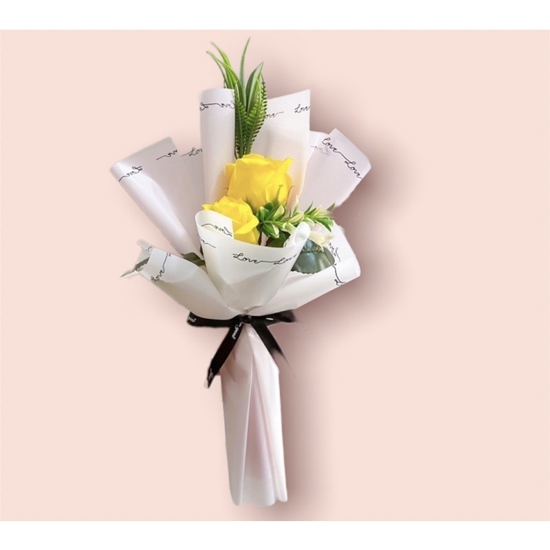 Hoa sáp thơm 2 bông lưu hương cực lâu - Món quà ý nghĩa cho người thân và bạn bè