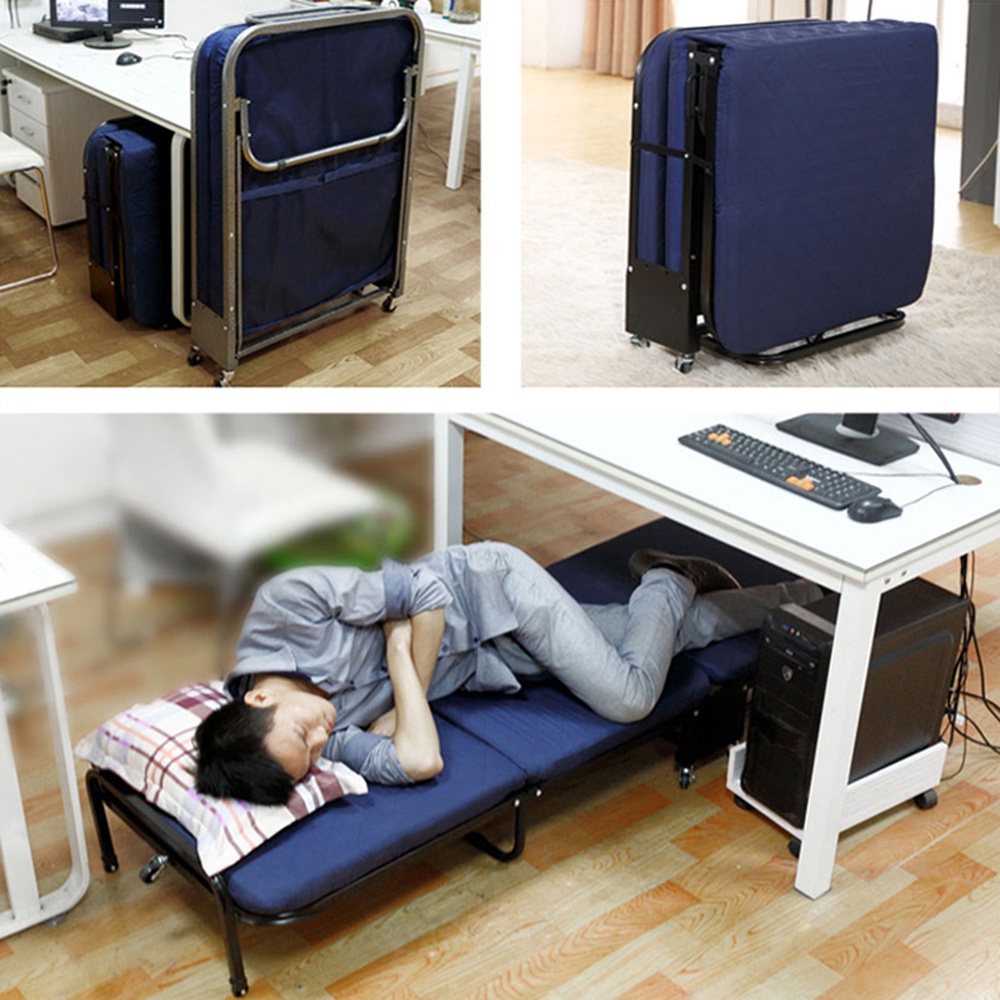 Giường gấp ba NIKITA, Gấp gọn tiện lợi, có bánh xe di chuyển - Bảo hành chính hãng NIKITA 12T