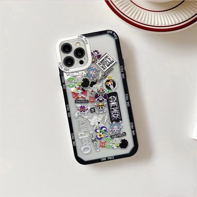 Ốp Điện Thoại In Hoạt Hình One Piece Cho IPhone X XR XS Max 7 8 6 6s Plus SE 2020 IPhone 13 14 12 11 Pro Max 13Pro Max