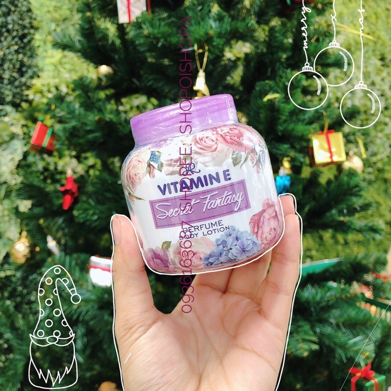 🌸Kem Aron Vitamin E hương nước hoa dưỡng da cấp ẩm chống nứt nẻ Thái lan 200g