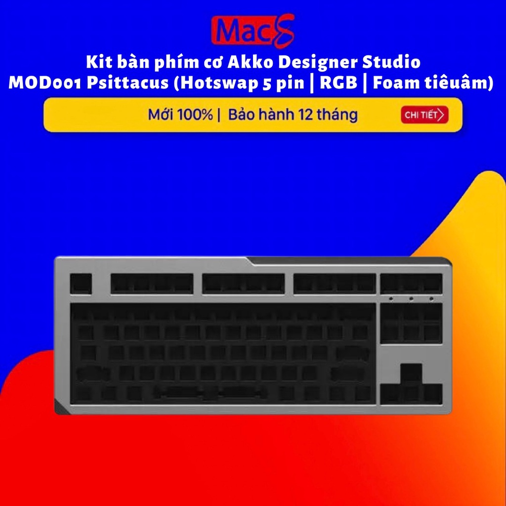 Kit bàn phím cơ AKKO Designer Studio – MOD001 Psittacus (Hotswap 5 pin / RGB / Foam tiêu âm)