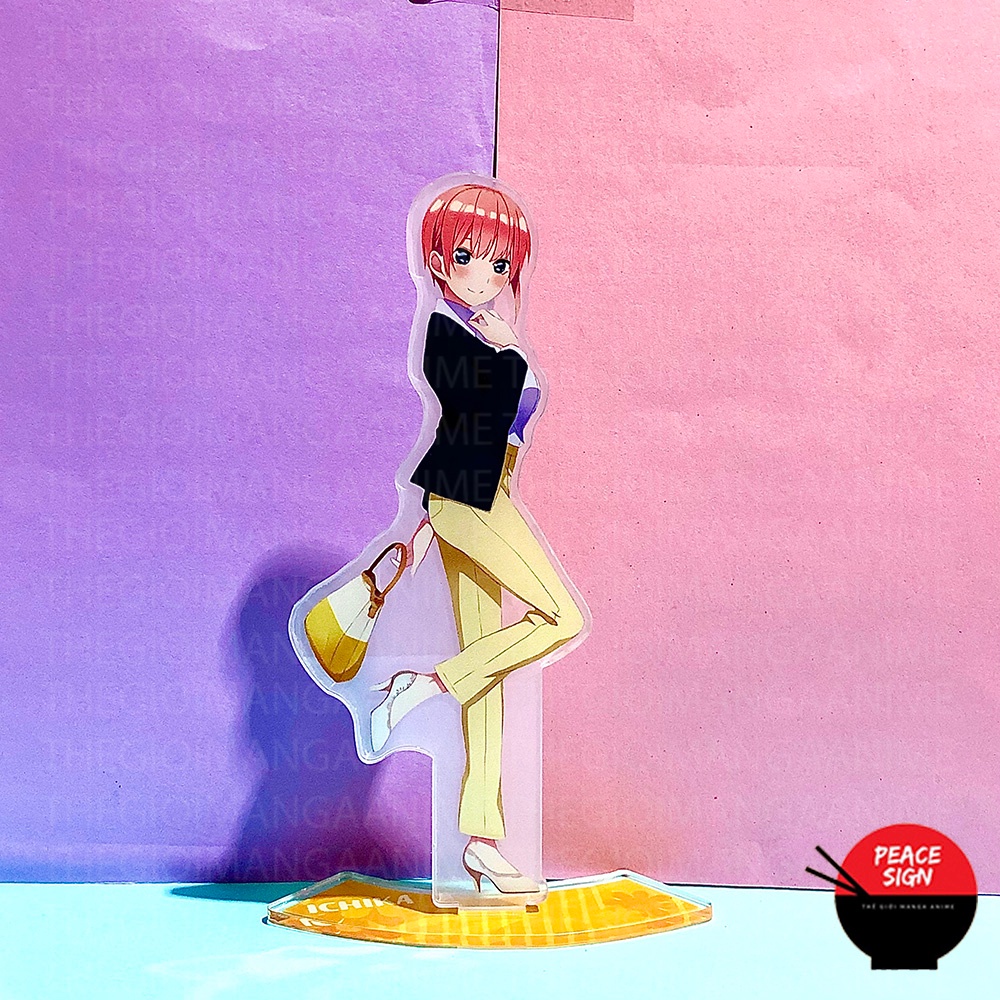 Mô hình Standee Gotoubun No Hanayome ver THƯỜNG PHỤC CASUAL Nhà Có 5 Nàng Dâu Tượng Acrylic Anime mica trưng bày chibi