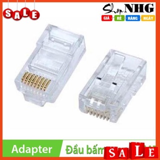 ⚡ [Mã ELFLASH3 hoàn 10K xu đơn 20K] Hạt Mạng AMP Rj45 Hộp 100 Chiếc loại tốt
