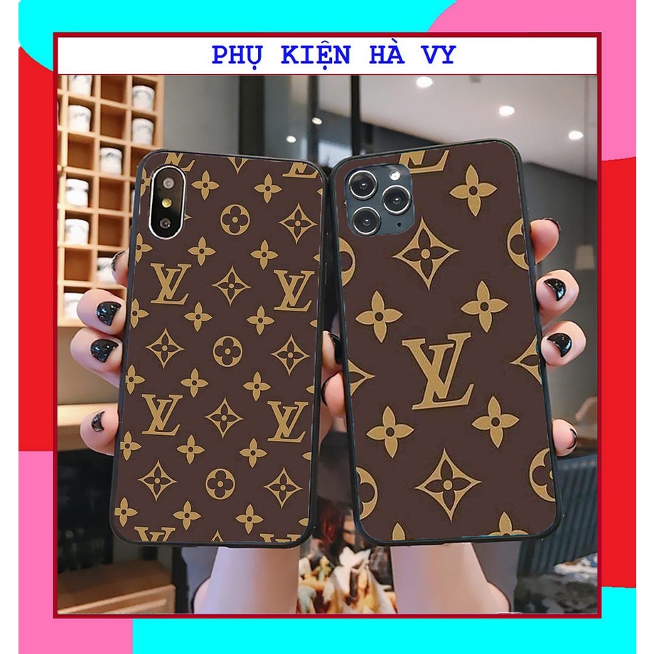 Ốp lưng hình LV nhám viền đen 5/5s/6/6plus/6s/6splus/7/7plus/8/8plus/x/xr/xs/11/12/pro/max/plus/promax