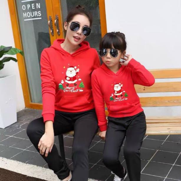 Trang Phục Noel - Áo Hoodie Hình Ông Già Noel