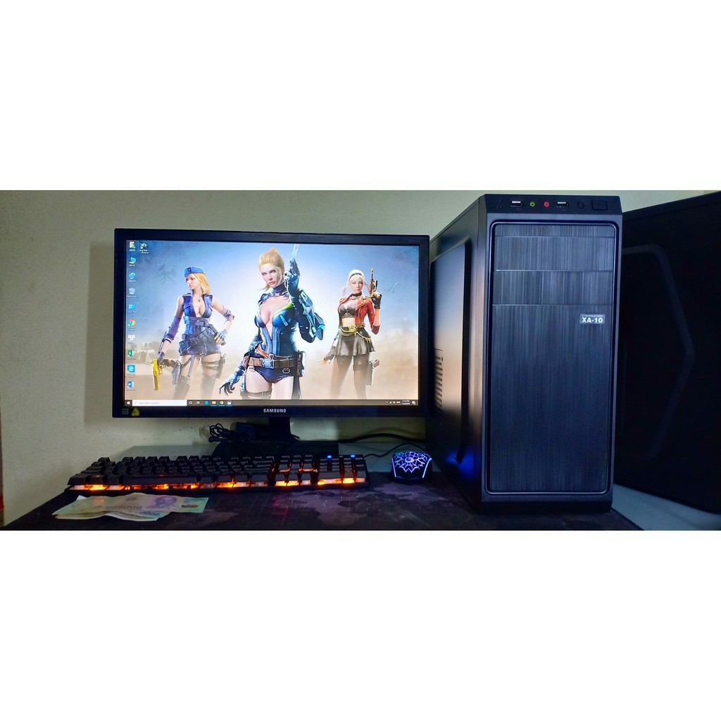 [ Màn hình 22inh ] Bộ máy tính chơi game LOL CF Tặng kèm phím chuột led