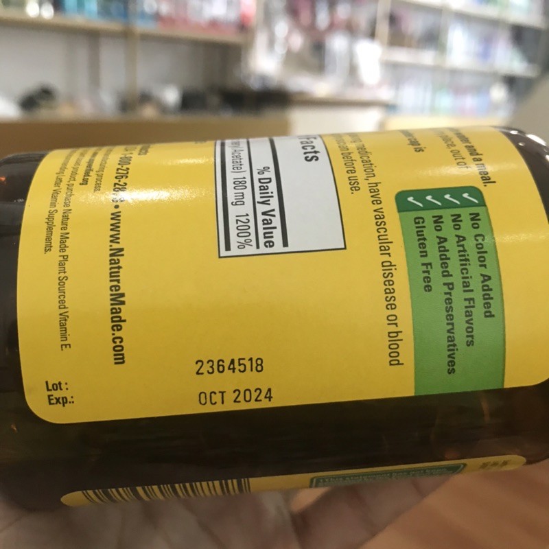 Vitamin E 400 IU Nature Made Hàng Mỹ | BigBuy360 - bigbuy360.vn