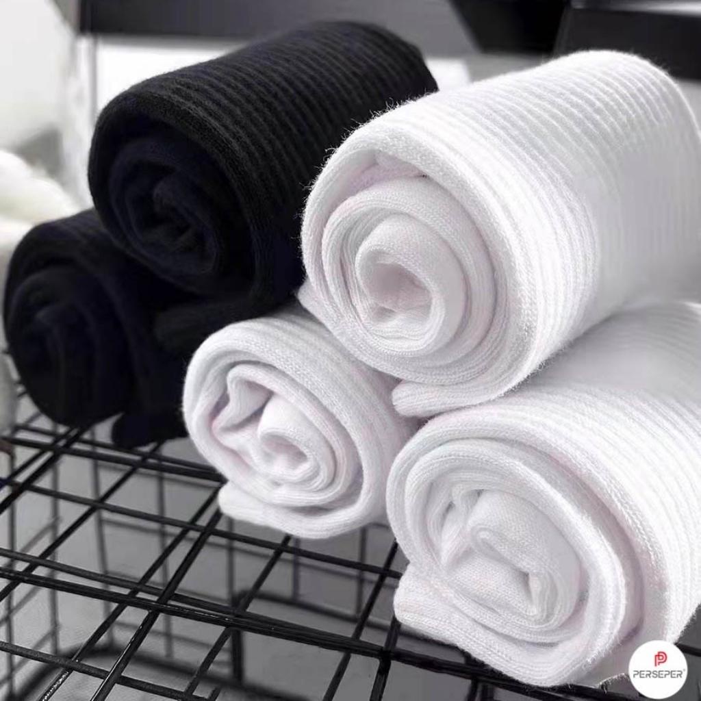 Tất trơn cổ trung nam nữ hàng loại 1 chất dày dặn kèm túi tem tag đầy đủ - CAPMEN 232