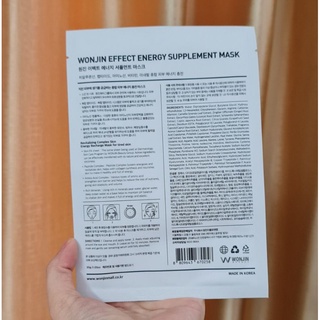 [1 miếng]  MẶT NẠ Trẻ hóa da WONJIN EFFECT MEDI ENERGY