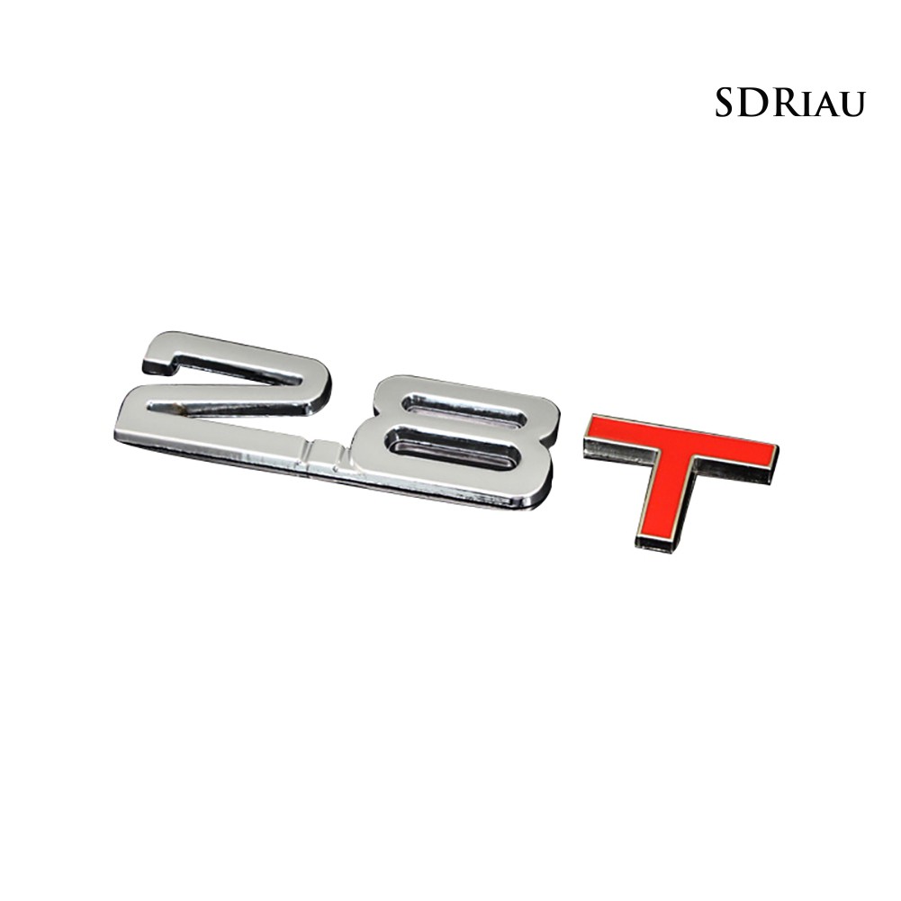 Miếng dán kim loại 3D trang trí ô tô 1.6 1.8 2.0 3.0 T nhiều mẫu tùy chọn