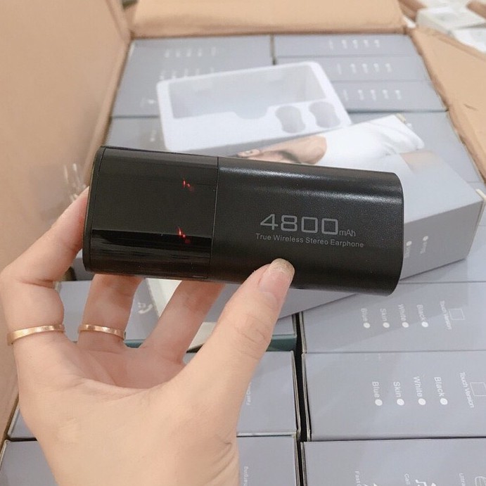 Tai nghe Không Dây Bluetooth Amoi S11 TWS Kiêm Sạc Dự Phòng 4800mAh - Chống nước IPX5 -Nghe nhạc lên đến 90h