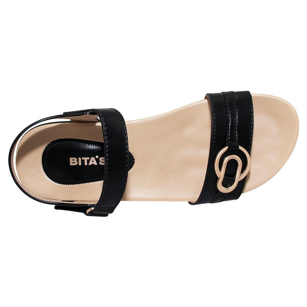 GIÀY SANDAL QUAI HẬU ĐẾ BẰNG QUAI NGANG NỮ BITA'S SYN.268  - BITAS
