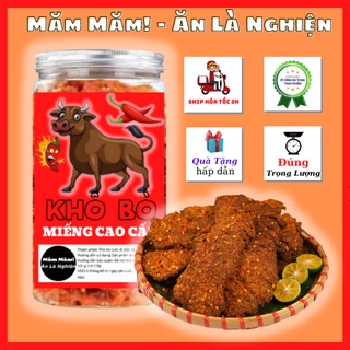 Khô bò miếng hũ 300gr - đồ ăn vặt măm măm