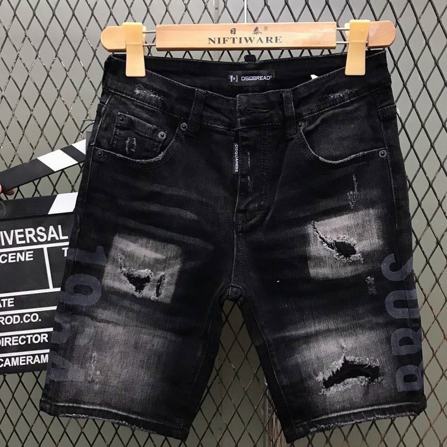 Quần Short Jean Nam Đẹp Chất Bò Co Giãn Cao Cấp, Quần Ngố rách Mẫu Mới Phong Cách Hàn Quốc Q226