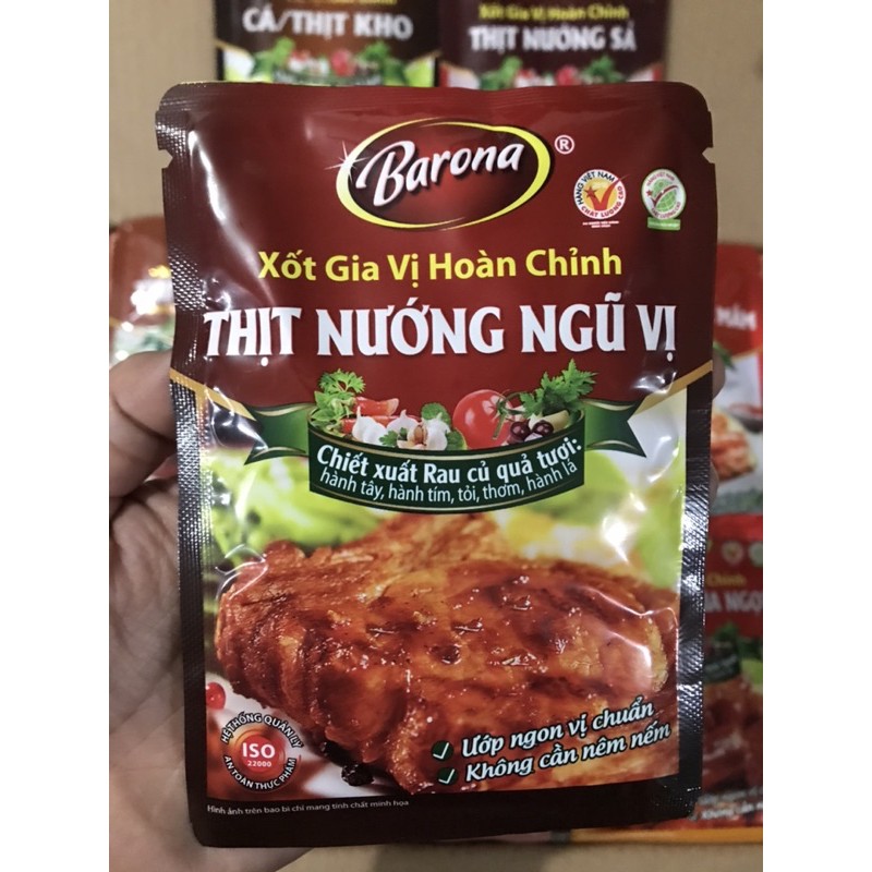 Xốt Gia Vị Hoàn Chỉnh Barona 80g các loại | BigBuy360 - bigbuy360.vn