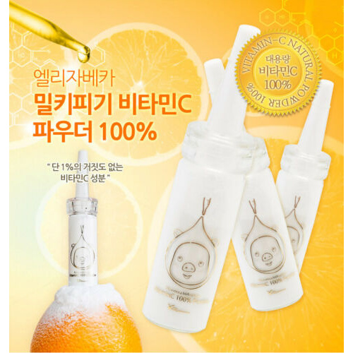 (Hàng Mới Về) Serum Vitamin C 100% 12g + Vita- 30ml / [Elizavecca] VitaminC 100% Powder 12g+Vita-Multi Whitening Sauce Serum 30ml