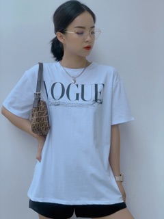 áo thun vogue freesize 2 màu đen trắng