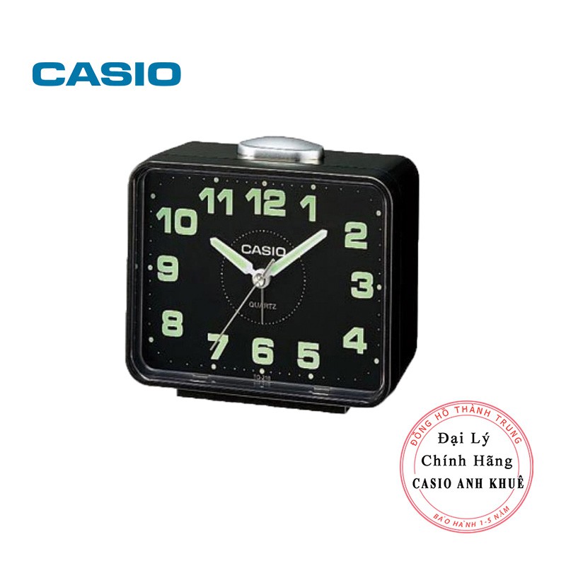Đồng hồ để bàn Casio TQ-218-1DF báo thức, dạ quang cỡ to