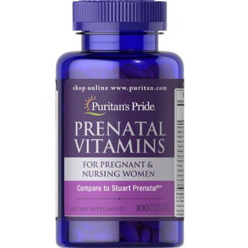 Vitamin Khoáng Chất Tổng Hợp Cho Bà Bầu Phụ Nữ Cho Con Bú Prenatal Vitamins 100 Viên