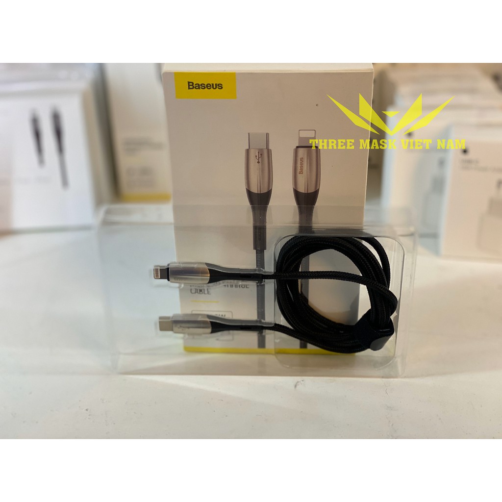 Cáp sạc nhanh baseus USB-C to Lightning 18W PD chuẩn MFi