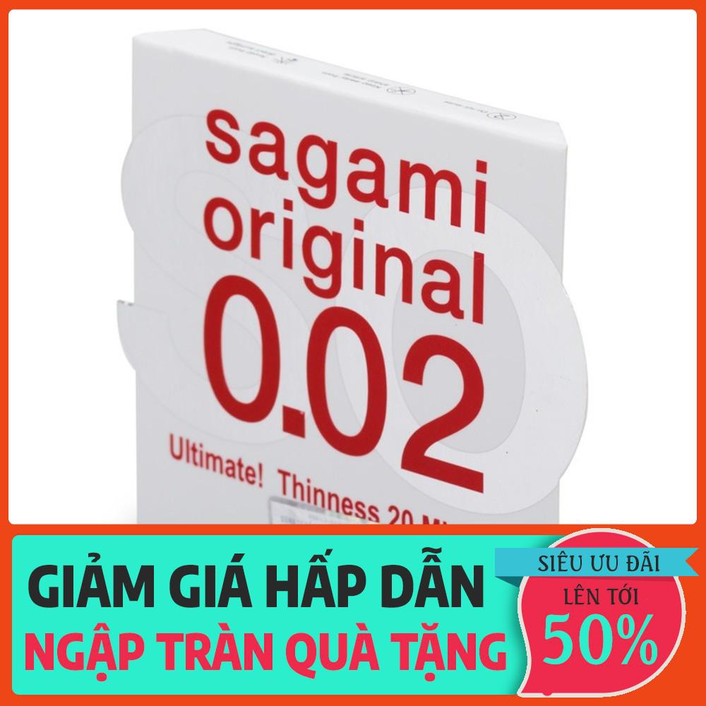 Bao Cao Su Siêu Mỏng Sagami 0.02 - Nhật Bản 1 cái / Hộp