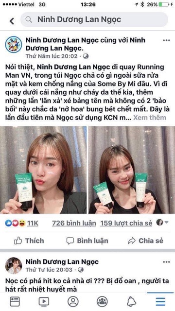 Kem Chống Nắng Some By Mi Truecica Mineral 100 Calming Suncream SPF50+/PA+++ 50ml