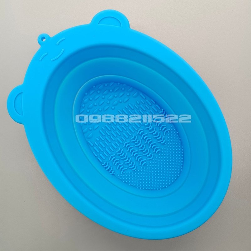 Miếng Silicone Vệ Sinh Cọ Trang Điểm, GẤP GỌN, CÓ MÓC TREO